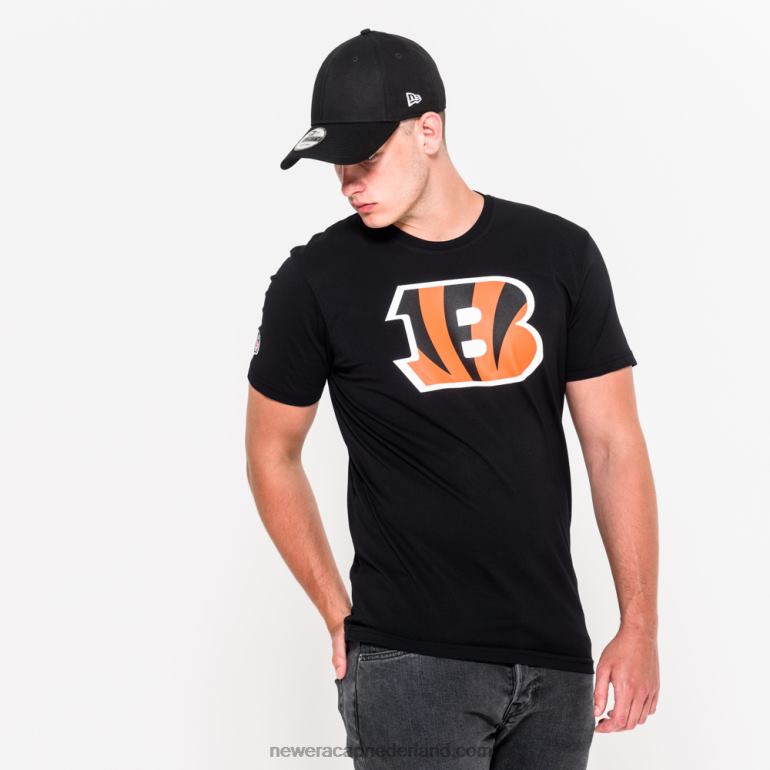 New Era cincinnati bengals team logo zwart t-shirt 0J2842994