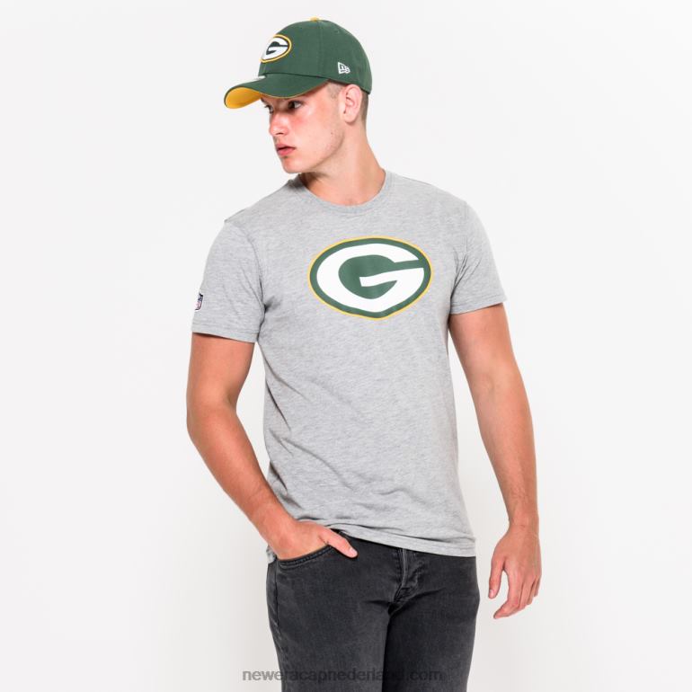 New Era groen bay packers teamlogo grijs t-shirt 0J2843079