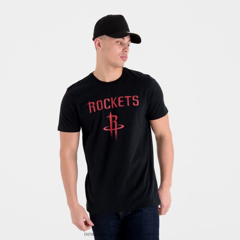 New Era houston rockets nba team logo zwart t-shirt 0J2843024