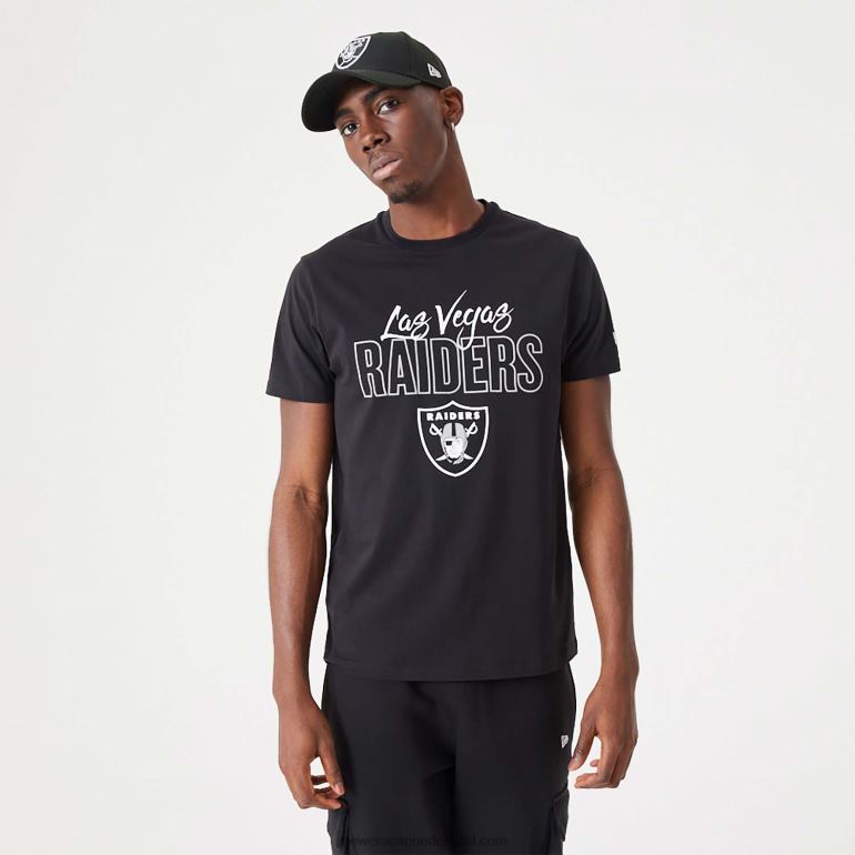 New Era las vegas raiders nfl script zwarte t-shirt 0J2842916