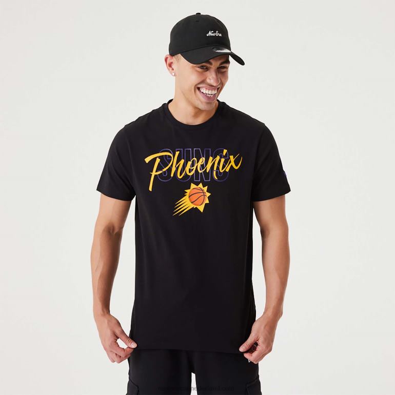 New Era phoenix suns nba script zwart t-shirt 0J2843096