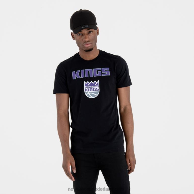 New Era sacramento kings nba team logo zwart t-shirt 0J2843174